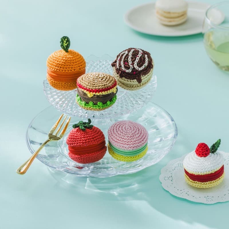 Crochet projects made with COSMO floss