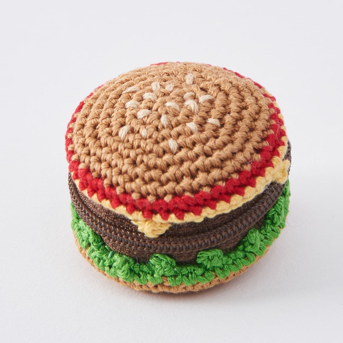 Hamburger crochet pouch kit