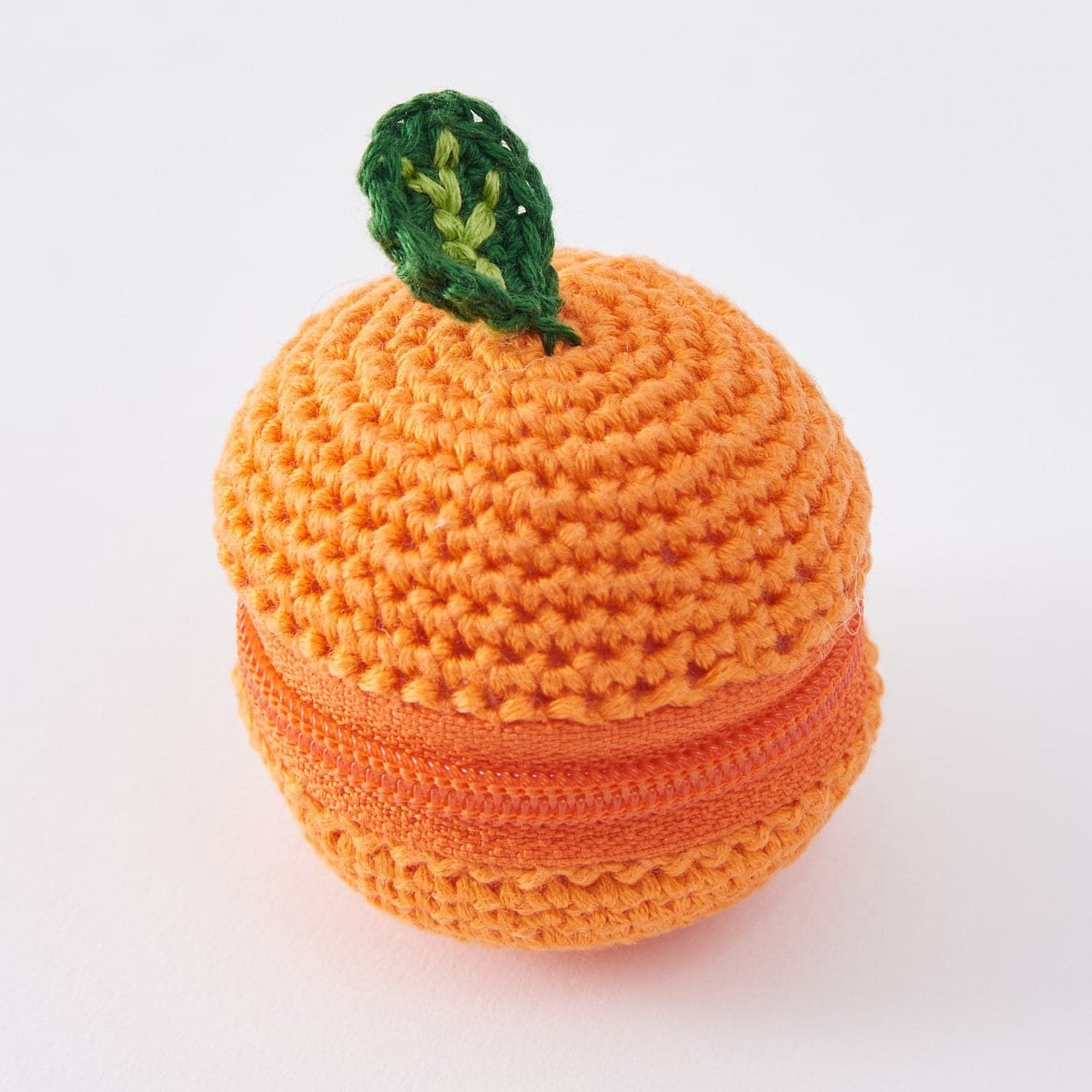 Orange crochet pouch kit
