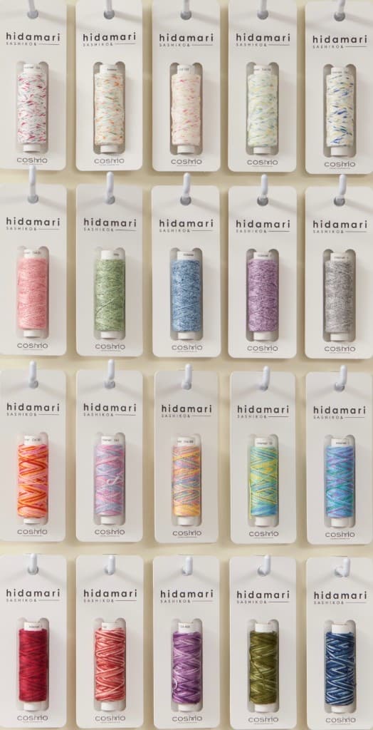 Retail display of hidamari patterned colors 101–405