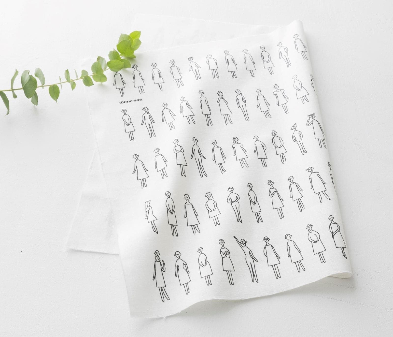100 Ladies embroidery fabric sheet